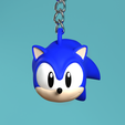Keychain_Sonic_01.png Classic Sonic the Hedgehog : Porte-clés tête