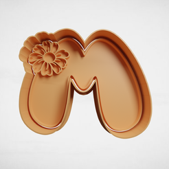push-diseño.png STL file letter m with daisy・3D printer model to download, escuderolu