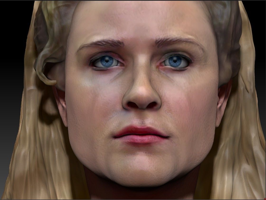 Dolores3_0002_Layer 5.jpg Fichier OBJ Dolores Abernathy de Westworld Evan Rachel Wood Buste de Rachel Wood・Design pour imprimante 3D à télécharger, JanM15
