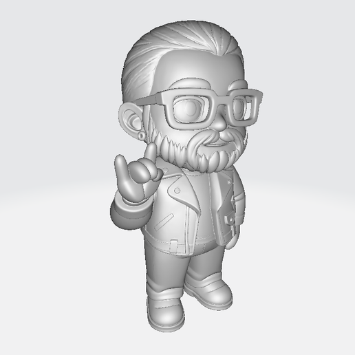 Carlos Hakme Cartoon Rock V2 3D model