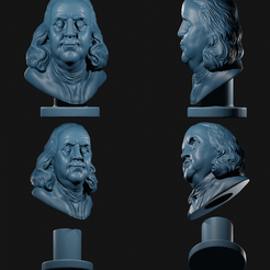 41.png OBJ file Benjamin Franklin・3D printer design to download