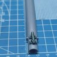 Abrams_Gun-9.jpg M256 120mm Smoothbore Gun Barrel for M1A1/M1A2 Abrams in 1/16 Scale 3D Print Model (Pre-Supported)