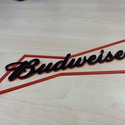 Budweiser.jpg STL-Datei Budweiser Beer kostenlos・Objekt zum Herunterladen und Drucken in 3D