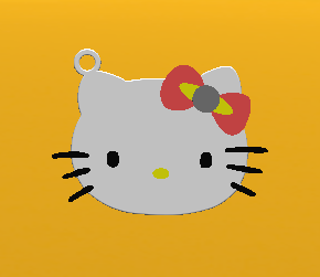 2018-10-06_165736.png Free STL file KEYCHAIN Kitty・3D printing model to download, Tum