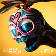2-Cults.png Skull Planter - Dia de Muertos