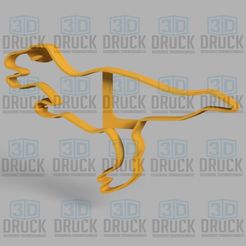 dino5.jpg Fichier STL Dinosaure - Coupe-biscuits de dinosaure・Objet pour imprimante 3D à télécharger