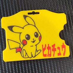 photo_2023-05-16-19.37.04.jpeg STL-Datei Mehrfarbiger Pikachu-Kartenhalter・3D-Druck-Idee zum Herunterladen