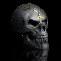 ShopA.jpg Celtic Skull II STL 3D print model High-Polygon