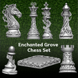 yuoiyui.png Enchanted Grove Chess Set – Nature-Inspired Elegance