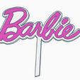 barbie.jpg THREE BARBIE CAKE TOPPERS