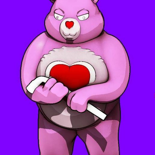 HERE I HAVE YOUR LOVE THE SIMPSONS FAN ART 3D model