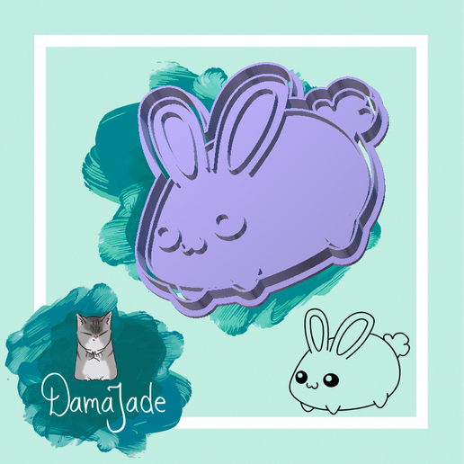 kawaii bunny rabbit 1 3D model