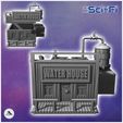 2.jpg Futuristic western water storage building with pipes and tank (3) - Future Sci-Fi SF Post apocalyptic Tabletop Scifi Wargaming Planetary exploration RPG Terrain