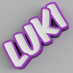 LED_-_LUKI_2022-Mar-23_12-08-58AM-000_CustomizedView23319997209.jpg 3D file NAMELED LUKI - LED LAMP WITH NAME・3D printing template to download, HStudio3D