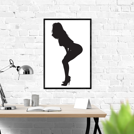 Woman silhouette #6 3D model