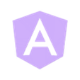 Angular.stl Coding language logo's wall art pack