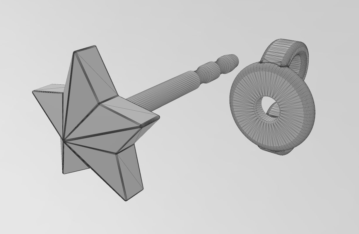 wf0.jpg Archivo STL Modelo de impresión en 3D de un pendiente de estrella facetada・Diseño para descargar y imprimir en 3D, RachidSW