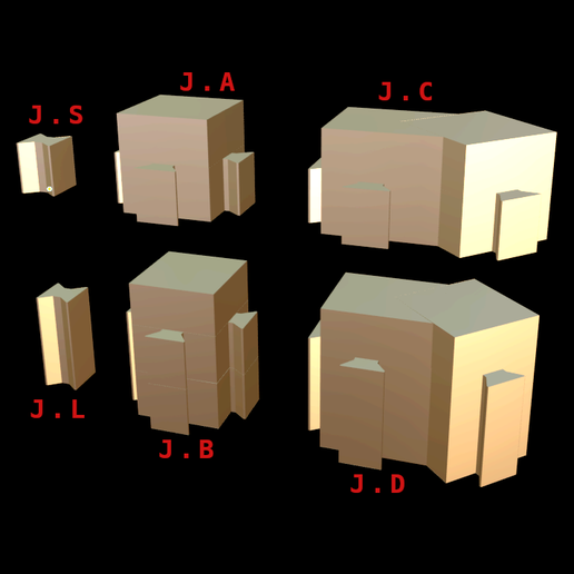 0_J_Set1.3.png Descargue el archivo gratuito Bloques del Castillo de los Sueños, set 1 • Objeto imprimible en 3D, Salomea