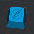 flash.png Fichier STL LOGO Flash- Porte-clés・Plan pour imprimante 3D à télécharger
