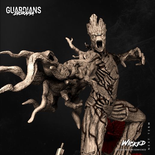 092621-Wicked-September-term-promo-06.jpg Download file Wicked Marvel Groot Sculpture: Tested and ready for 3d printing • 3D print model, Wicked