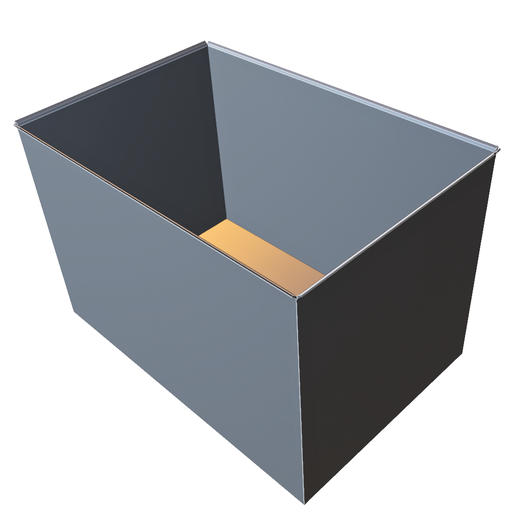 Rectangular Open Storage Box