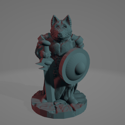 Canid_Swordmaster.png Free STL file Canid Swordmaster・3D printable object to download