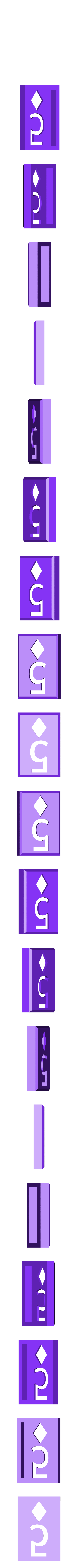 BlockDiamonds05.stl Player Card Tiles with Transforming Box