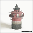 Craighill-Channel-Lighthouse-3.png CRAIGHILL CHANNEL LIGHT - N (1/160) SCALE MODEL LANDMARK