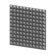 3D-P1-00.JPG Geometrical Square Diamond pattern panel 3D print model