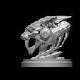 5345345.jpg Robotic Saber-Tooth Tiger Head STL – Mecha Smilodon Sculpture 3D Print Model | Sci-Fi Animal Bust