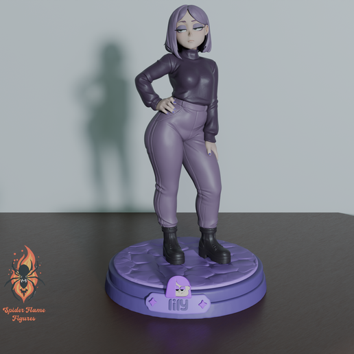 🎨 Lily | Duolingo Fan Art・Archivo STL para Impresión 3D・Cults