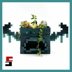 cults3D-1.jpg Minecraft Warden Planter Pot