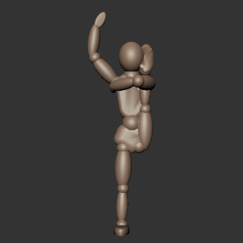 Large standing distance - 3D model önizlemesi