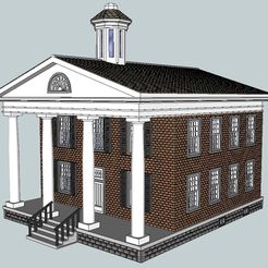 5a7c3598-3bf1-47dd-a0ea-8c6ce714a77e.jpg Free STL file HO Scale Court House・3D print design to download