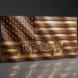 US-Wavy-Flag-We-the-people-©.jpg USA Wavy Flag - We The People - CNC Files For Wood, 3D STL Model