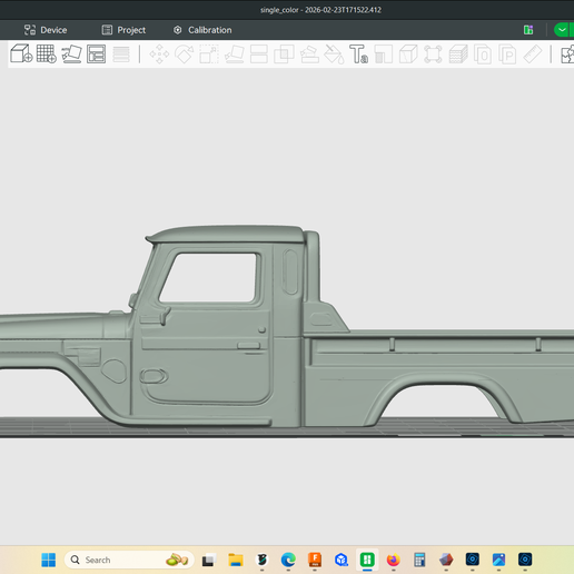 1978 Toyota FJ45 LAND CRUISER, hollow body, stock bed location, clean interior, scale model, rc, truck, crawler, stl