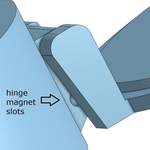 🧲 Hinged, magnetic Flip Open Scope Cover (print in place)・ STL File for ...