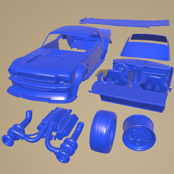 a004.png Archivo STL MUSTANG HOONICORN COCHE IMPRIMIBLE EN PIEZAS SEPARADAS・Idea de impresión 3D para descargar