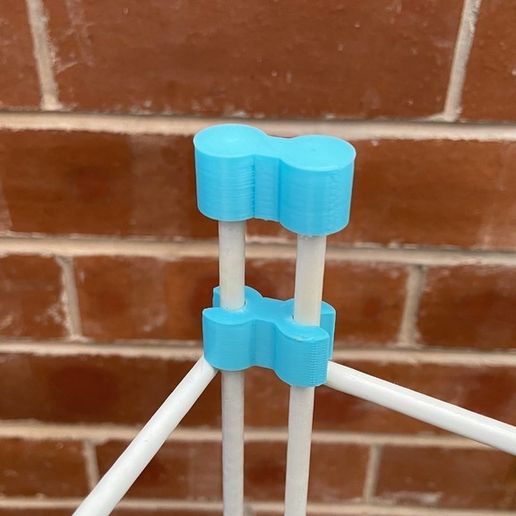 IMG_2606.JPG 6mm Metal Clothes Horse / Dryer / Airer Full Set of Clips, Tops & Feet