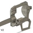 V2-OPEN.jpg STL file Gunblade con tambor giratorio・3D printable design to download, SusoStar28