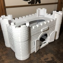 chateau-fort-02.jpg Descargar archivo STL castillo feudal • Diseño para la impresora 3D, odaffe