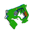 7.png Tracer Graffiti Skin Blaster - Overwatch - Printable 3d model - STL + CAD bundle - Personal Use