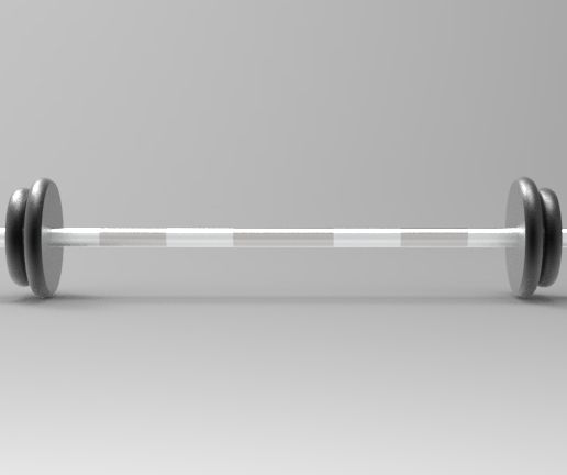 🛠️ Barbell 2+1 kg・ STL File for 3D printing・Cults