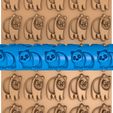 87545455.jpg bear clay roller / pottery roller / panda clay rolling  / panda pattern cutter