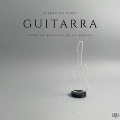 1.jpg STL file MINIMALIST GUITAR・3D printer model to download