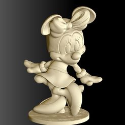 3.jpg STL file Minnie Mouse for 3d Print STL・3D print object to download