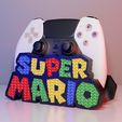 Render4.jpg Super Mario (Logótipo) - Suporte para comando com peças avulsas