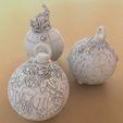 Christmas_Ball_Platre_01.jpg STL file Christmas decorations, Christmas ornaments.・Model to download and 3D print
