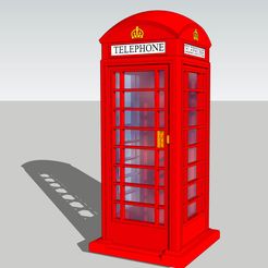 Assembled.jpg Файл STL CabineTelephone London - Red Box Phone UK - Modelism・Шаблон для загрузки и 3D-печати