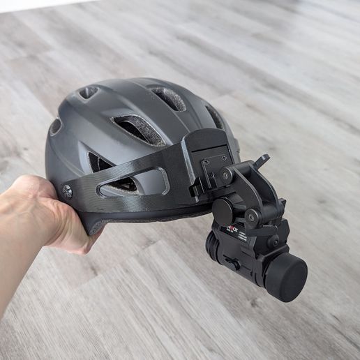 Bicycle Helmet Night Vision Goggle NVG Mount Bracket Giro Chronicle  Mips STL File for 3D printingCults